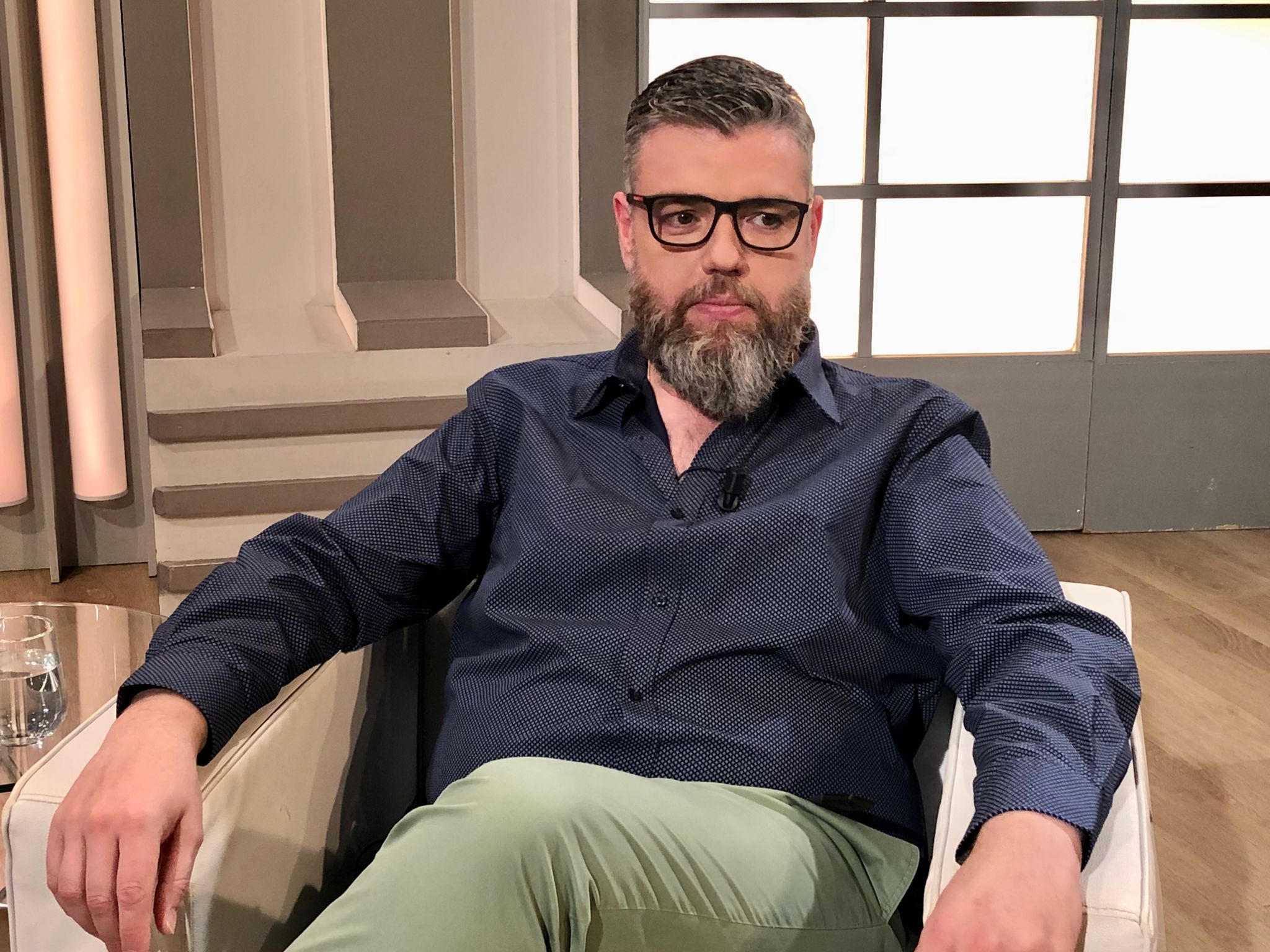 Carlos Sánchez de Medina durante su entrevista en La Memoria de Canal Sur