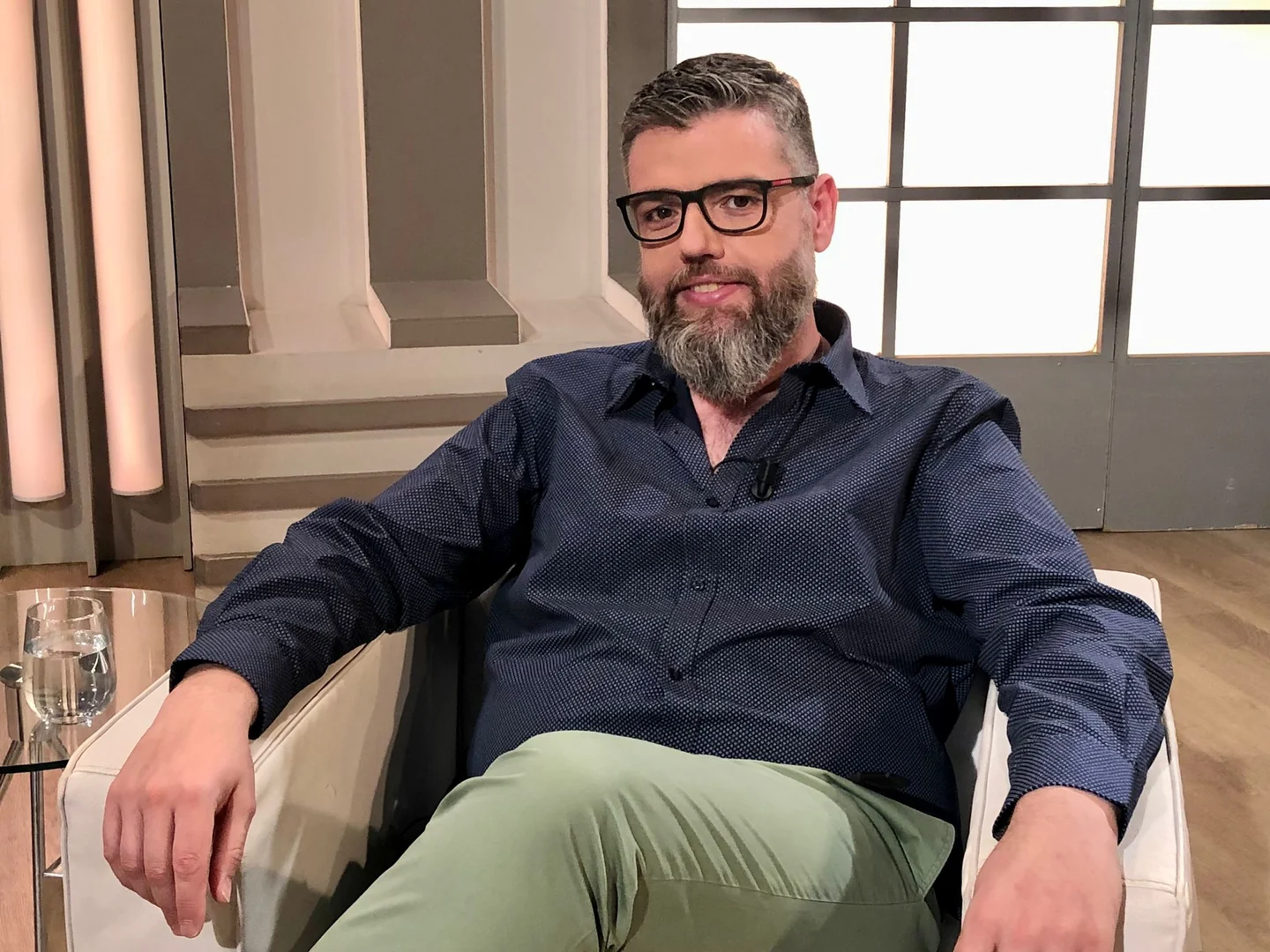 Carlos Sánchez de Medina durante una entrevista