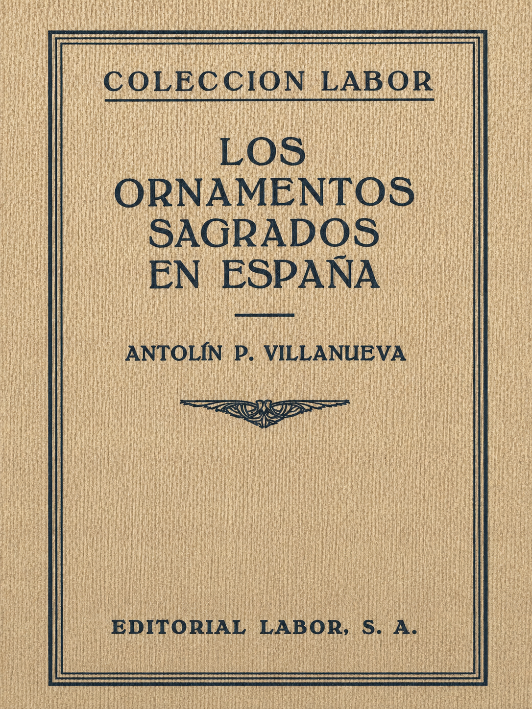 Cubierta de Los Ornamentos Sagrados en España