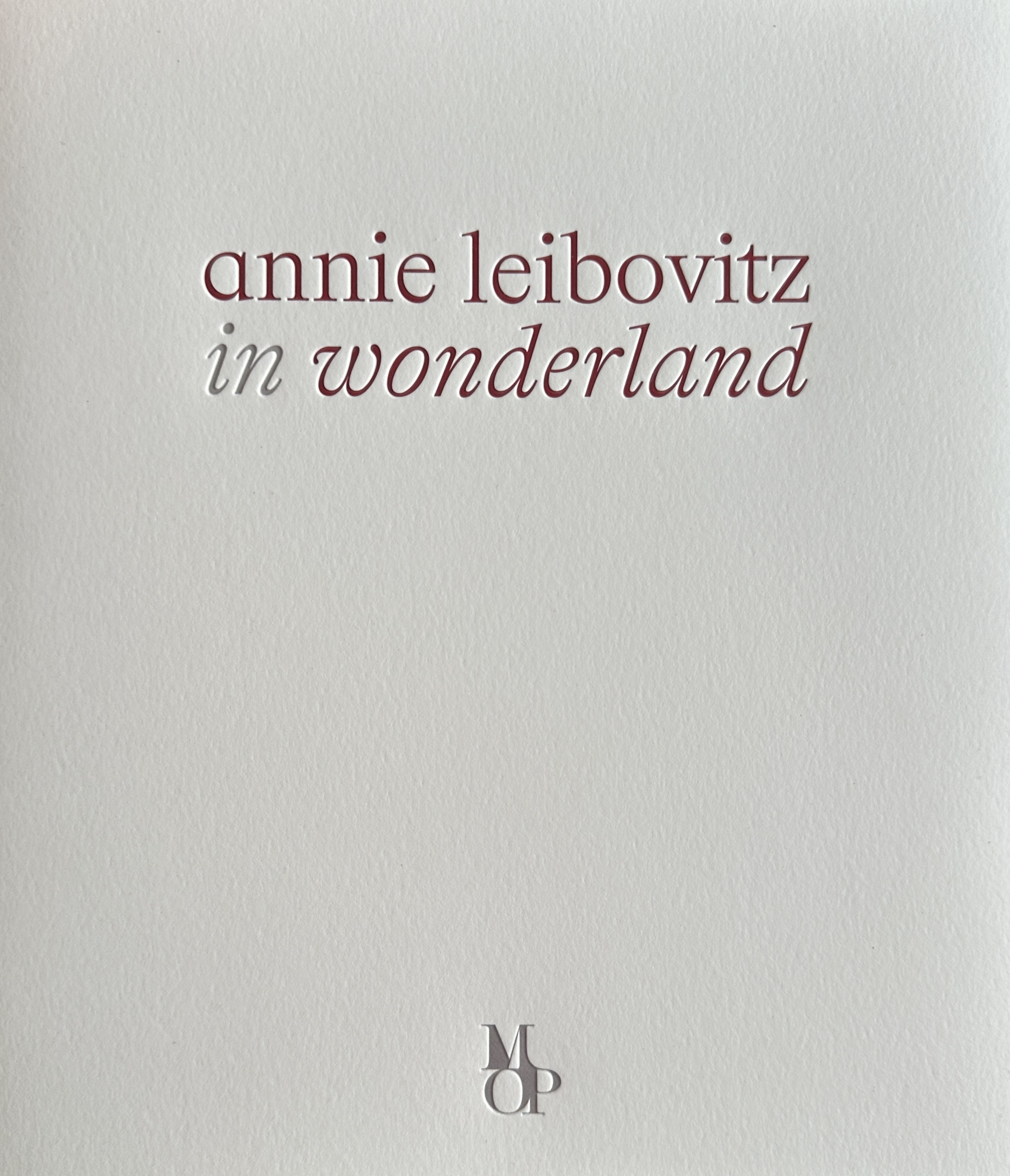 Cubierta de Annie Leibovitz in Wonderland