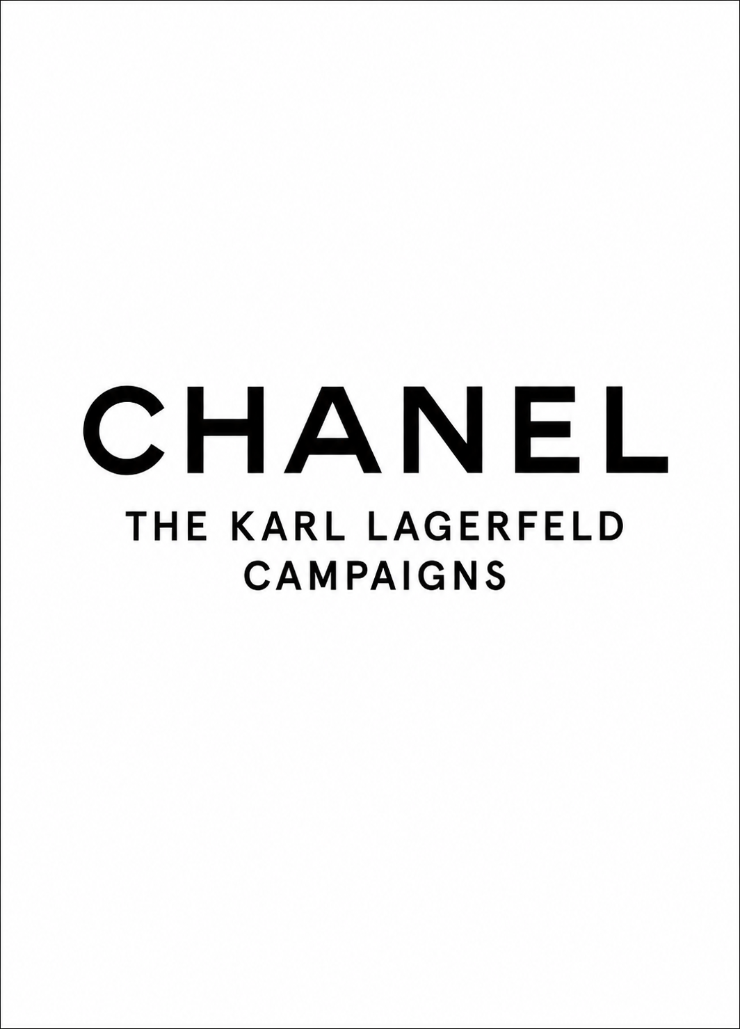 Cubierta de Chanel. The Karl Lagerfeld campaigns