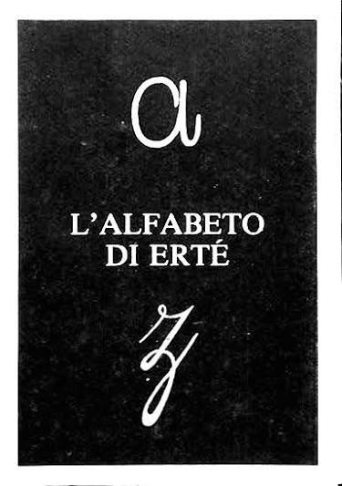 Cubierta de L'Alfabeto di Erté