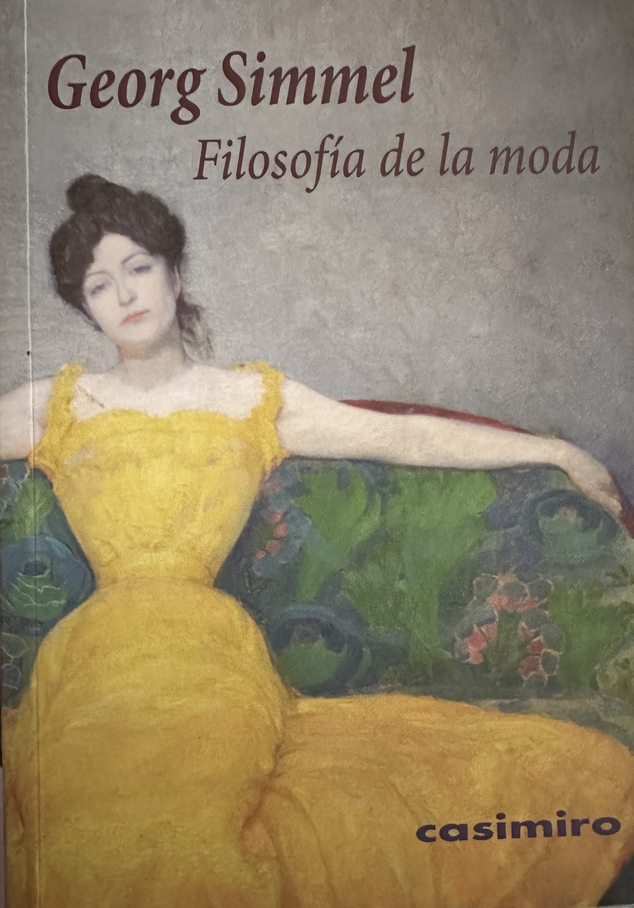 Cubierta de Filosofía de la Moda