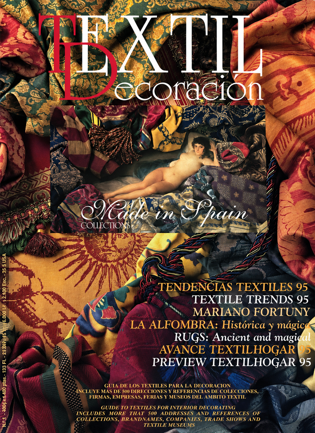 Cubierta de Textil Decoración. Nº 1