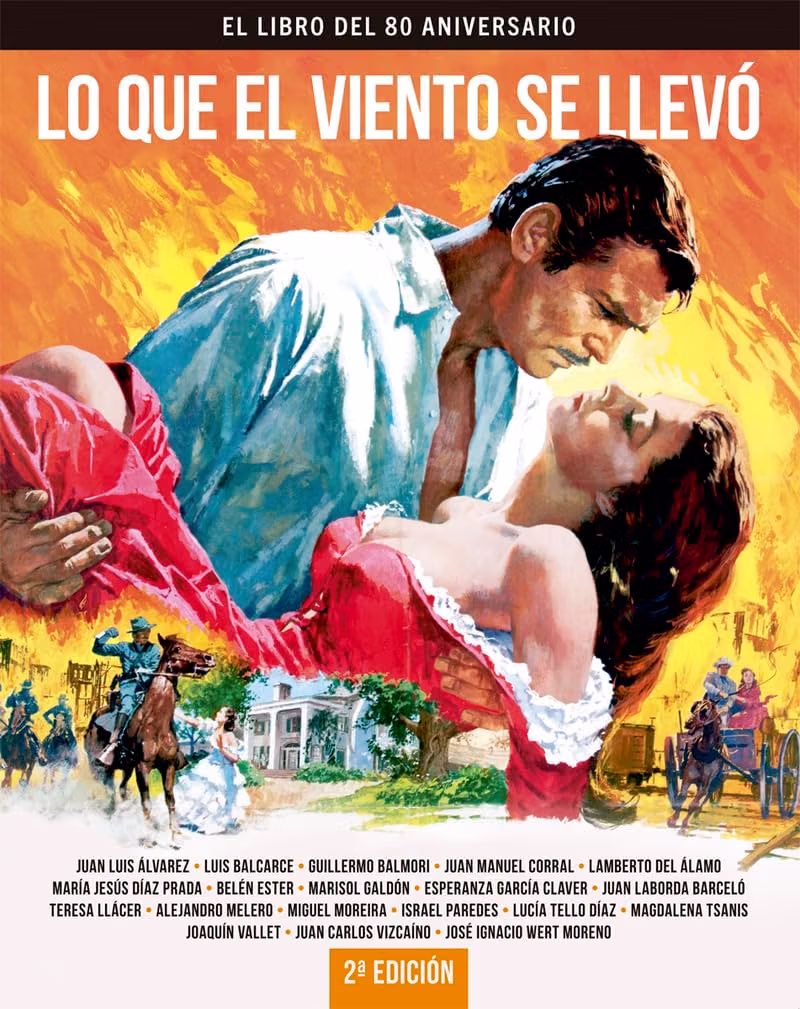 Cubierta de Lo que el viento se llevó. El libro del 80 aniversario