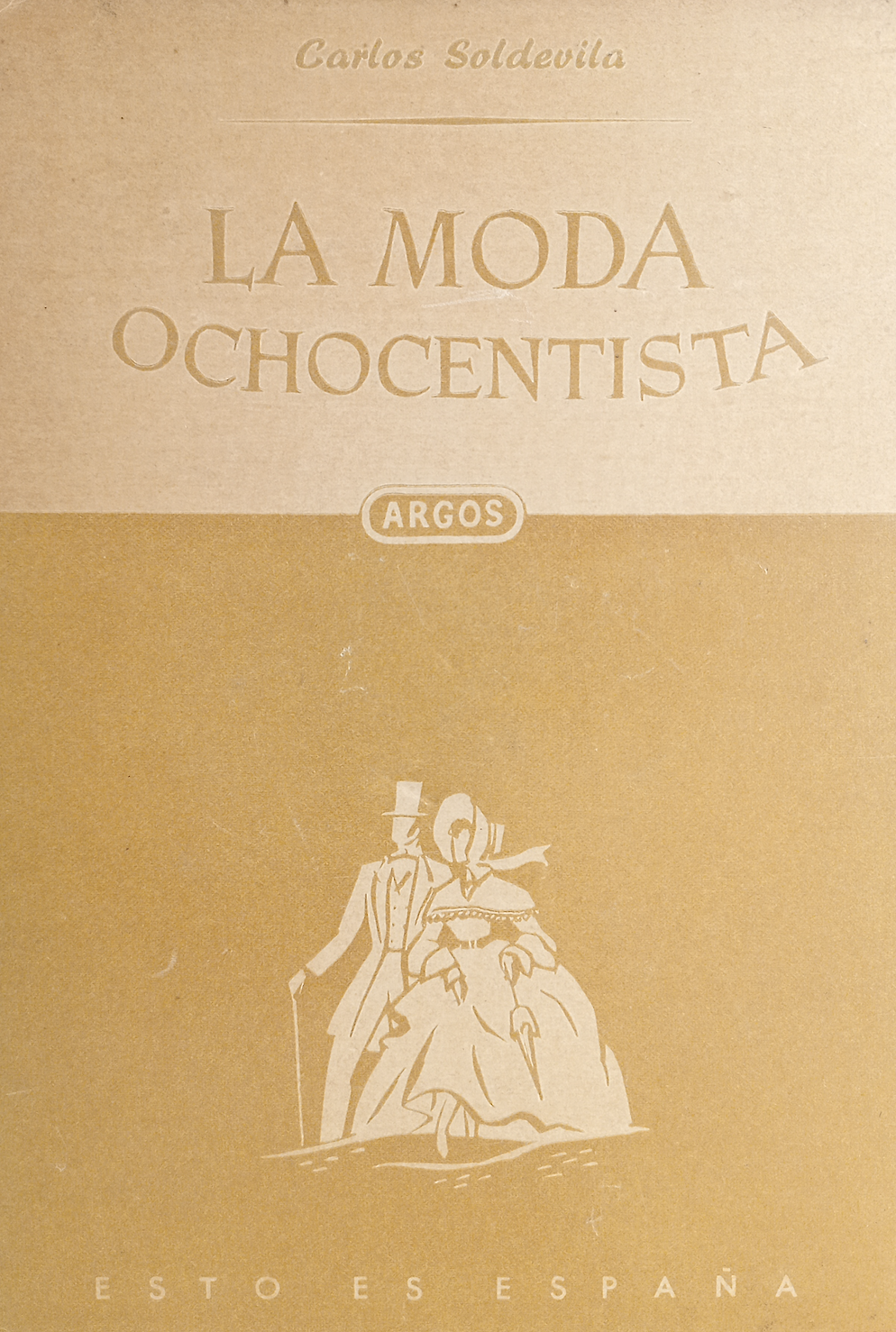 Cubierta de La moda ochocentista