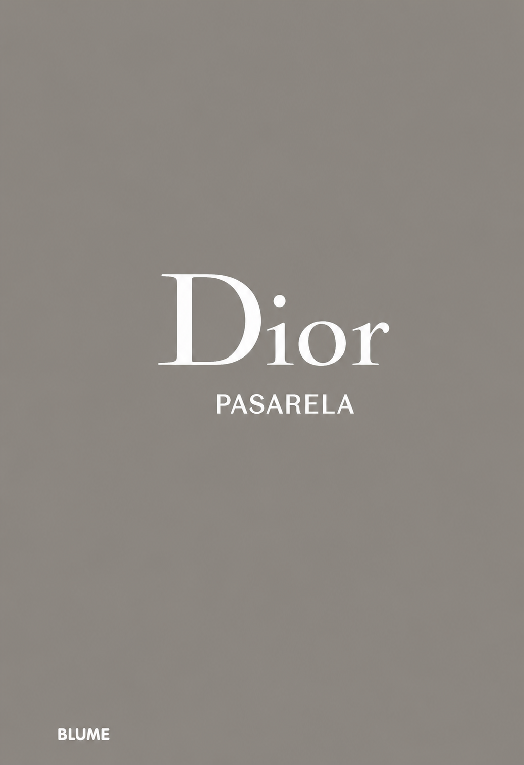 Cubierta de Dior. Pasarela