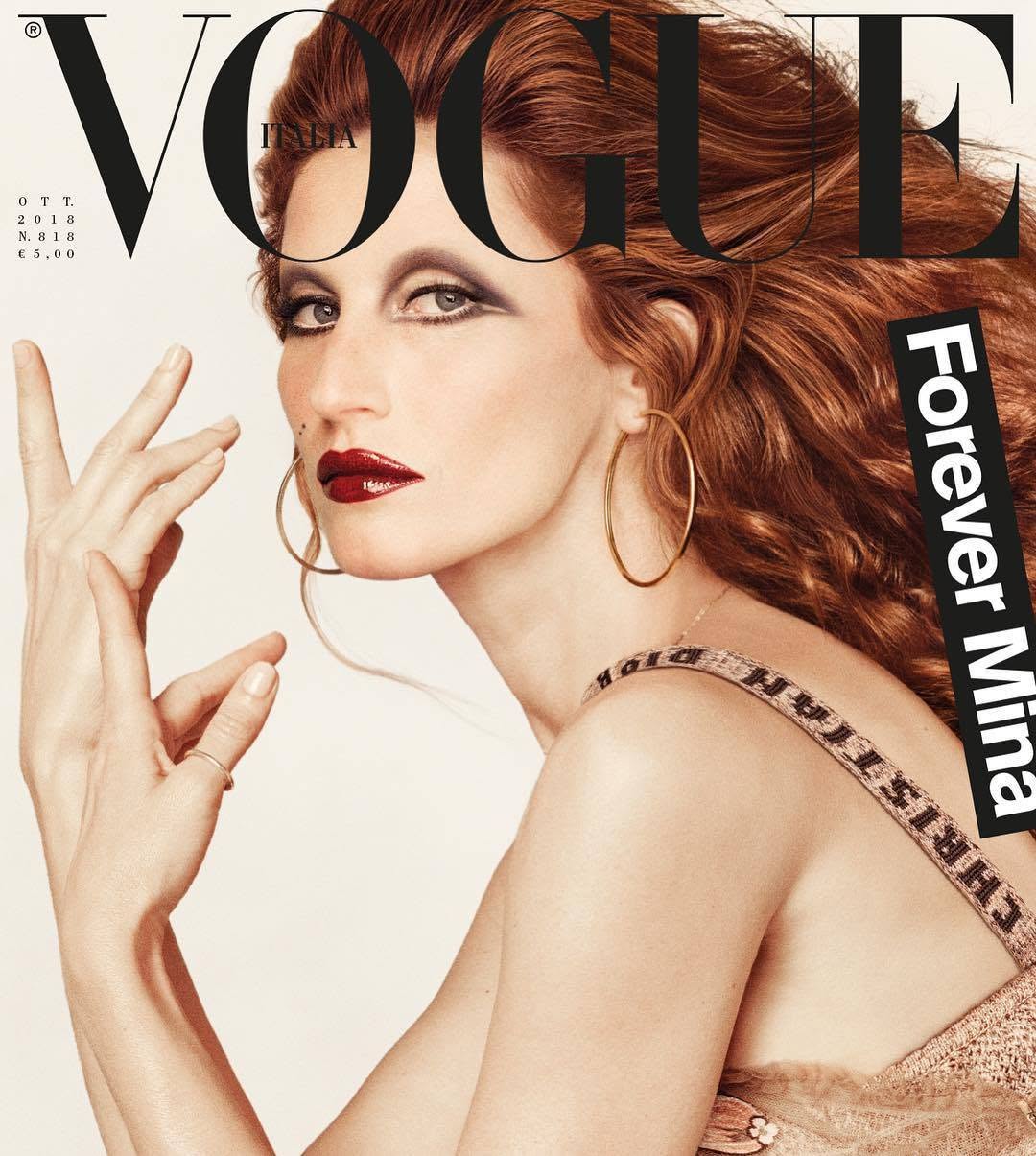 Cubierta de Vogue Italia. Nº 818. Forever Mina