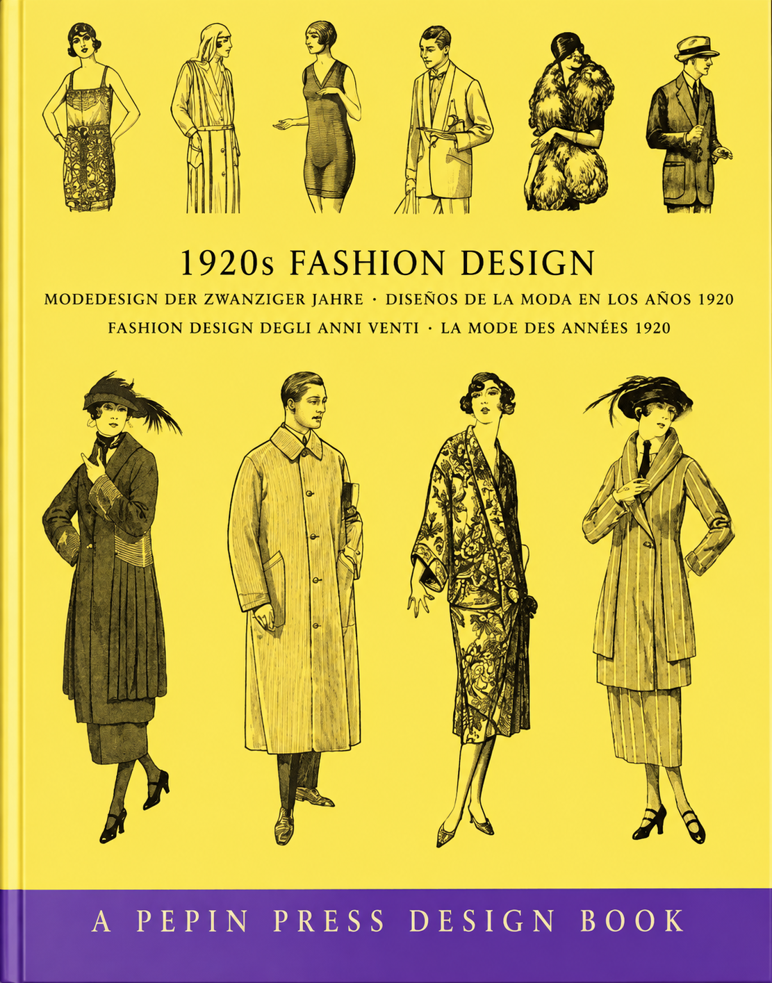 Cubierta de 1920s Fashion Design. Modedesign der zwanziger Jahre. Diseños de la moda en los años 1920. Fashion Design degli anni venti. La mode des années 1920