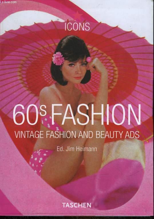 Cubierta de 60s Fashion. Vintage Fashion and Beauty Ads